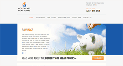 Desktop Screenshot of northeastheatpumps.com